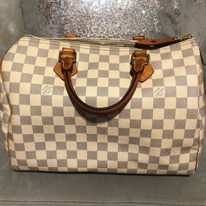 COPY - Louis Vuitton White Damier Speedy 30
